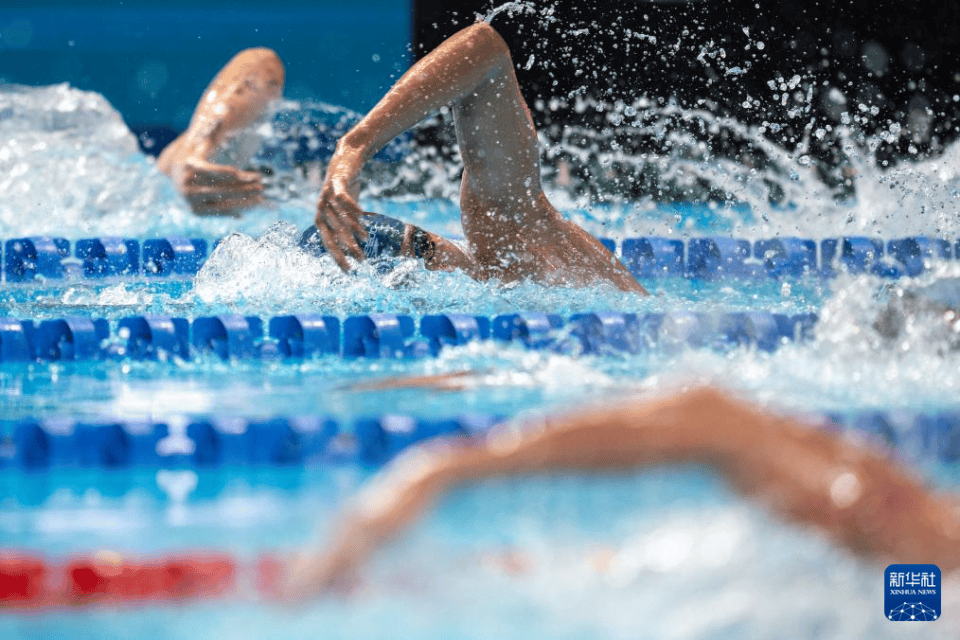 包含迅疾穿越泳道，选手力争抵达终点的词条